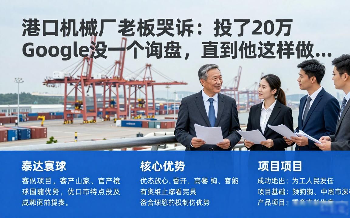 港口机械工厂Google推广获客