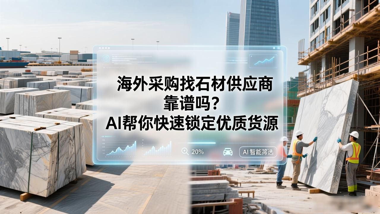 海外高端石材品牌_外贸石材主要市场有哪些_海外采购商用AI找石材供应商怎么布局