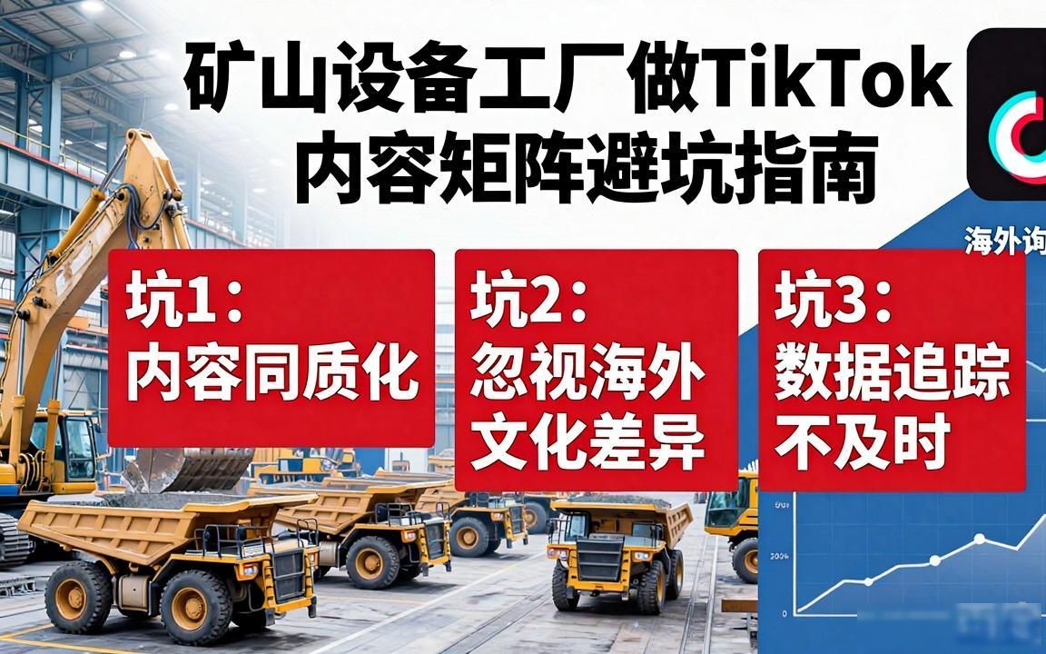 矿山设备工厂TikTok内容矩阵怎么做外贸