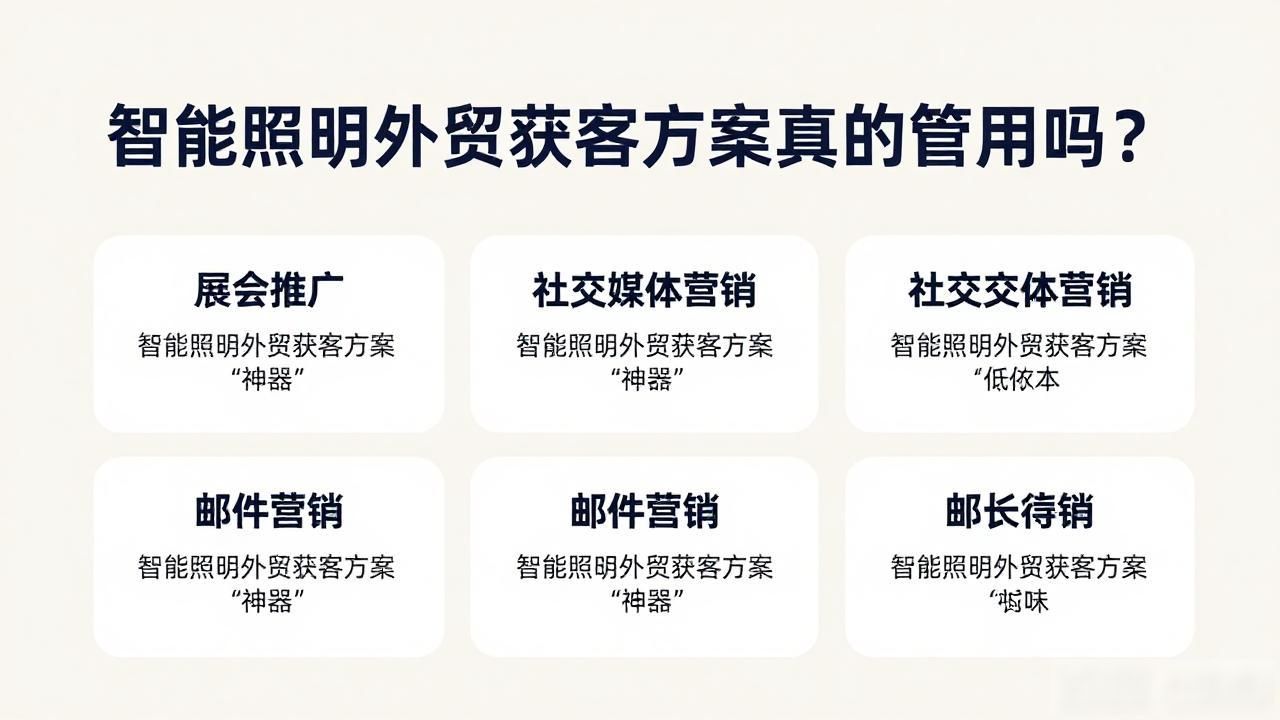 智能照明外贸获客方案_照明外贸业务员_led照明外贸专员
