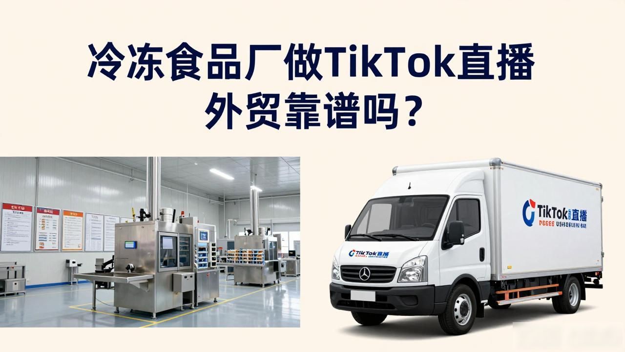 冷冻食品厂TikTok直播适合做外贸吗_冷冻食品直播文案_冷冻食品生意视频