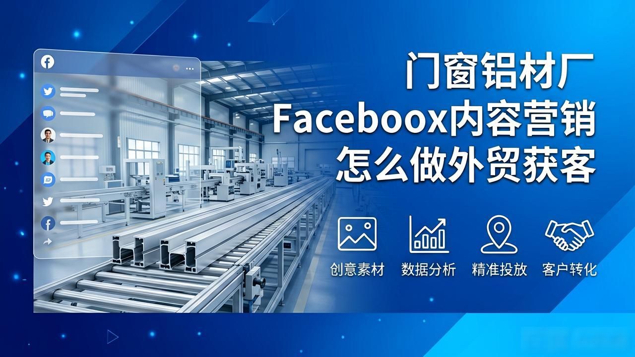 门窗铝材厂Facebook内容营销怎么做外贸_铝合金门窗销售怎么做_铝合金门窗外贸怎么接单