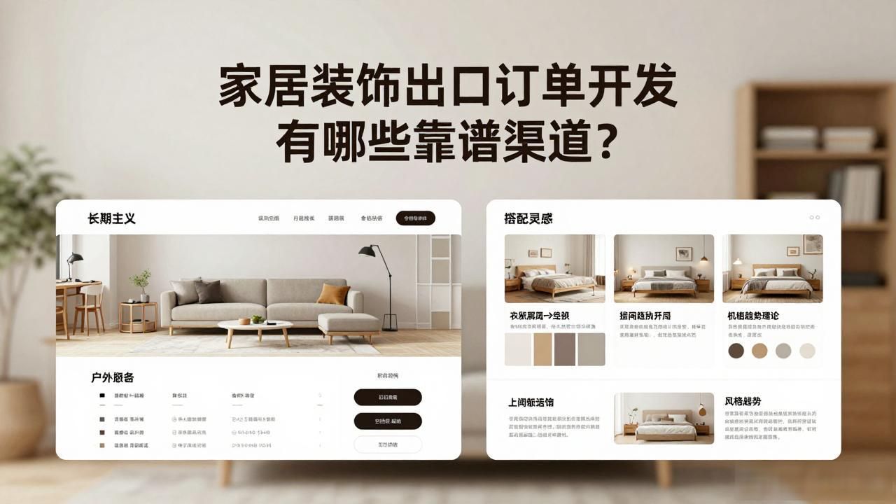 家居装饰出口订单开发_出口型家装企业_家具出口订单