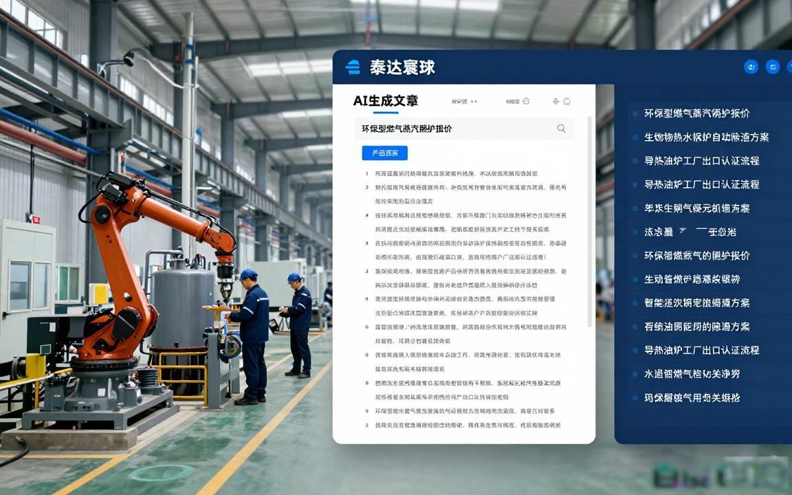 工业锅炉设备工厂AI GEO独立站内容方案