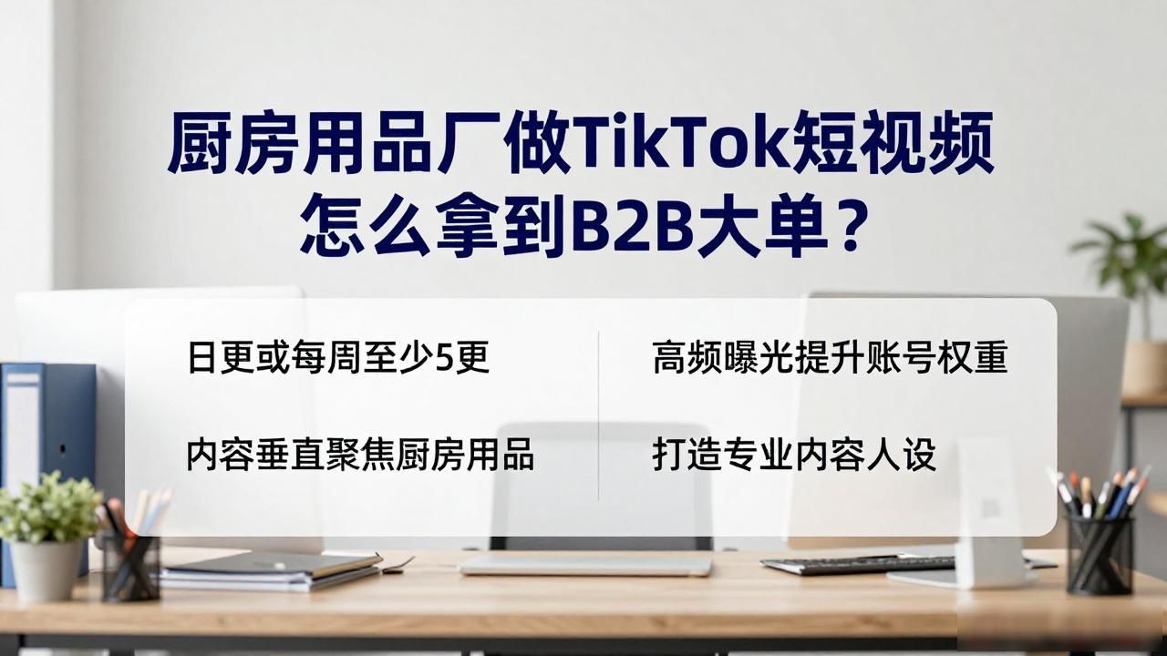 厨房用品厂TikTok短视频怎么获取B2B询盘_厨房用品厂TikTok短视频怎么获取B2B询盘_厨房用品厂TikTok短视频怎么获取B2B询盘