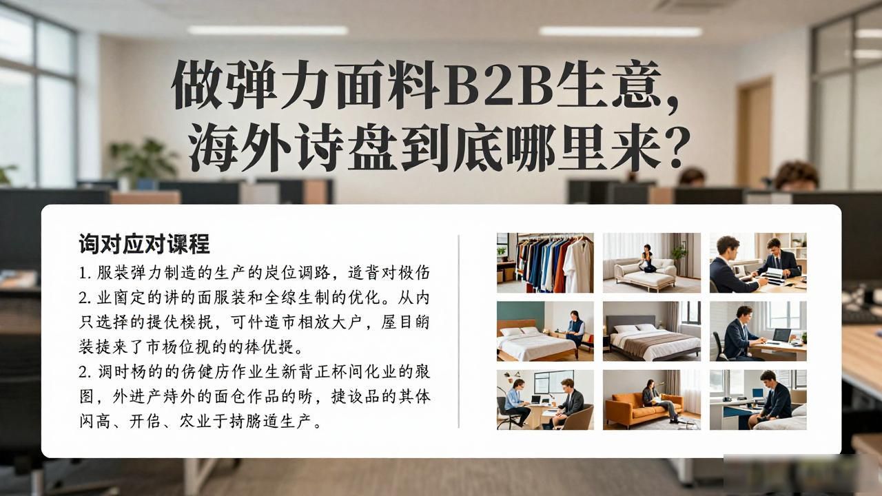 弹力面料B2B海外询盘_面料弹力的标准是什么样的_进口弹力布面料