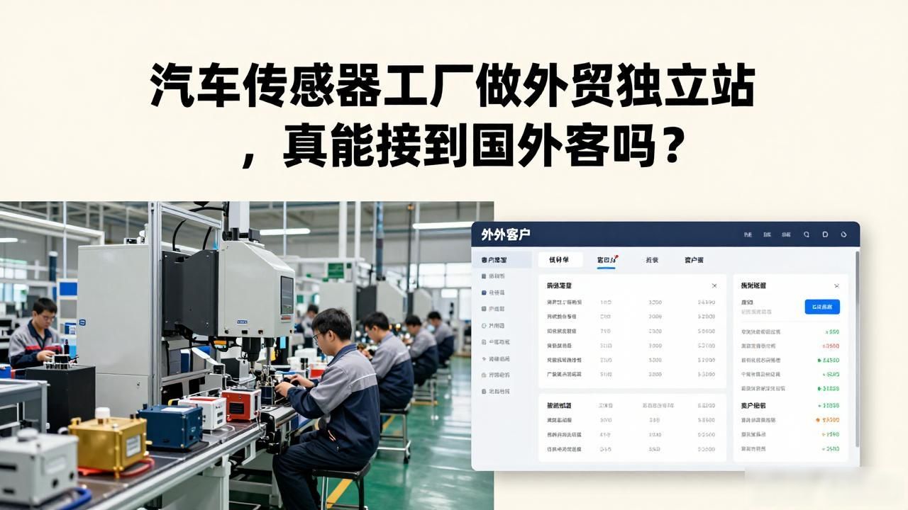 汽车传感器工厂外贸独立站获客_传感器出口需要什么资质_传感器外贸好做吗