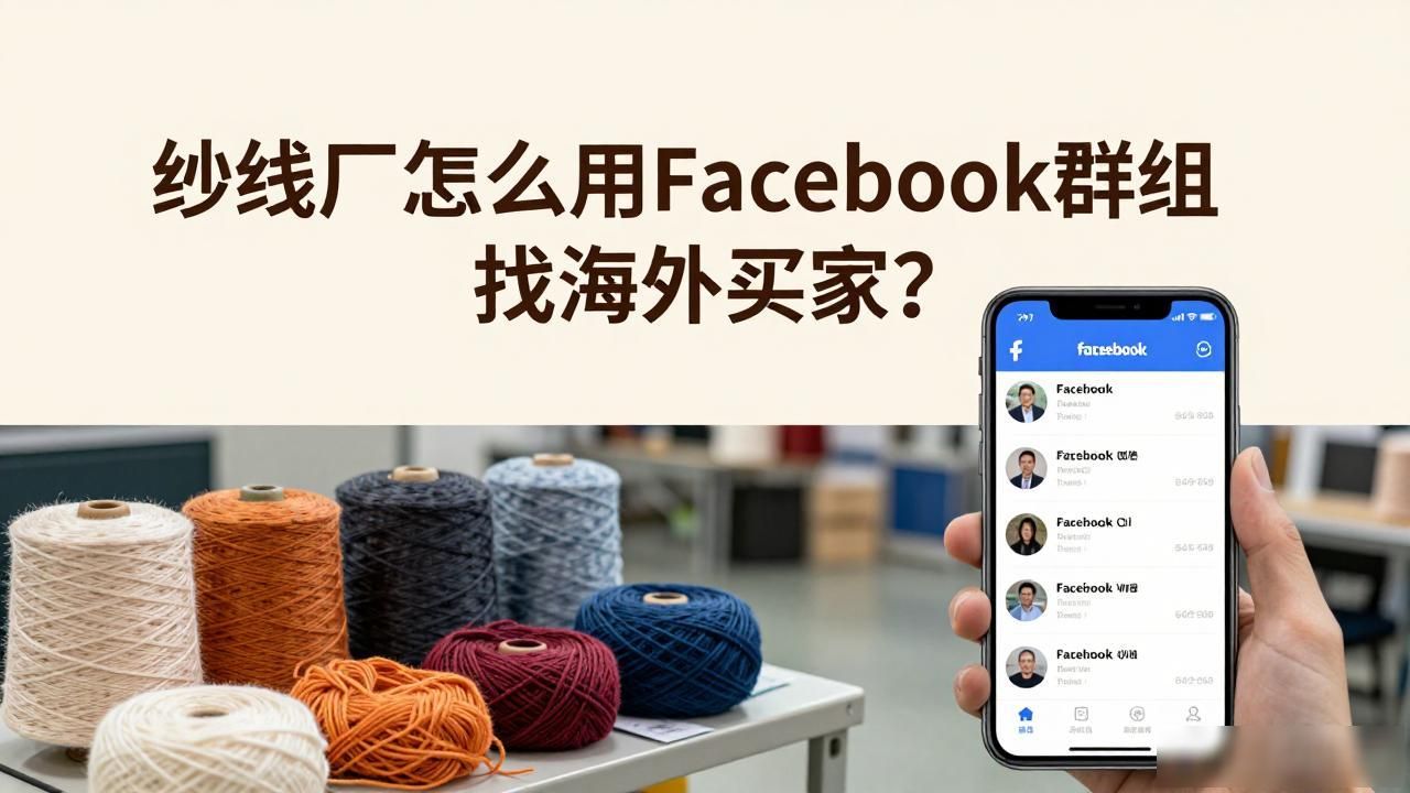 纱线工厂Facebook群组找海外采购商_海外采购商名录_外贸采购群
