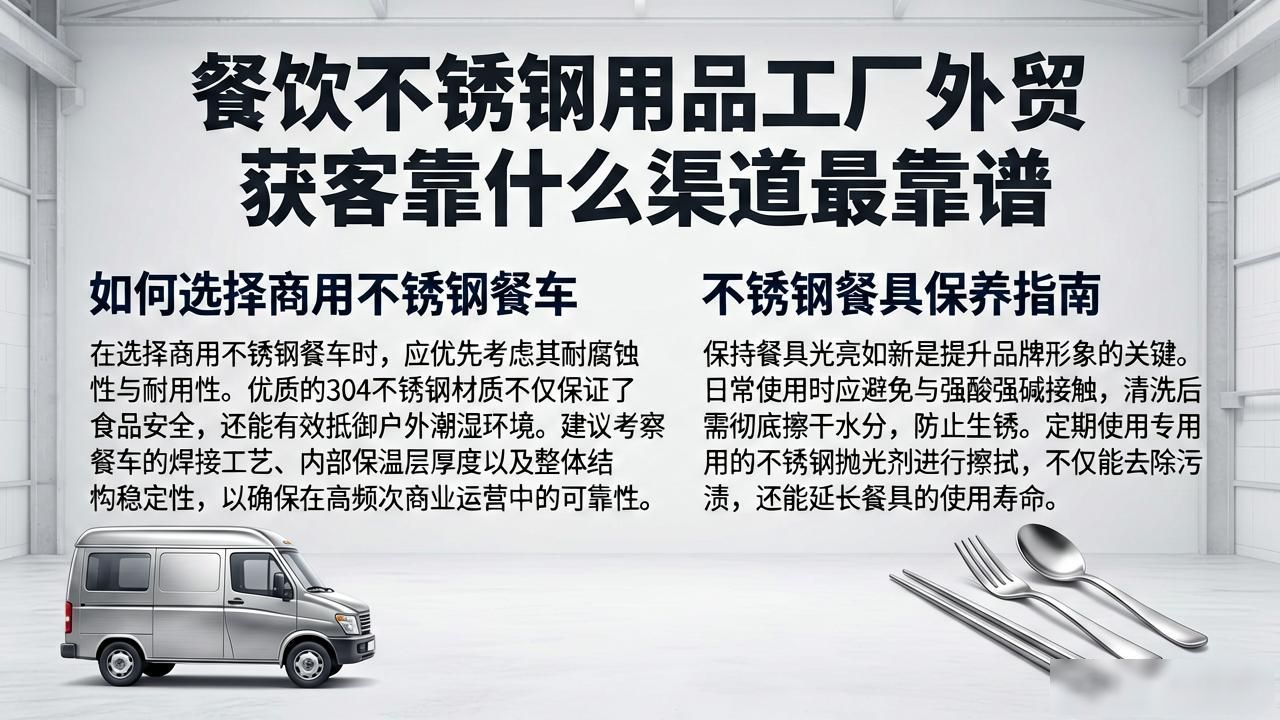 不锈钢外贸生意好做吗_不锈钢餐具外贸_餐饮不锈钢用品工厂外贸获客