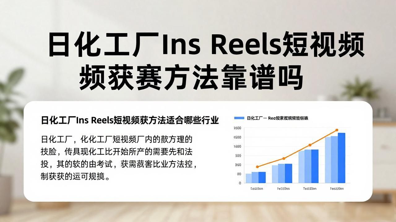 日化工厂Ins Reels短视频获客方法_短视频行业竞争白日化_短视频工场