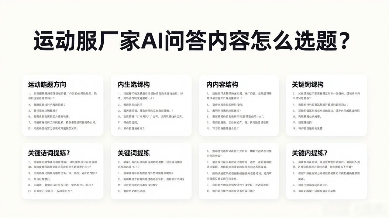 服装行业运动服厂家AI问答内容选题_运动服装行业分析_运动服饰行业