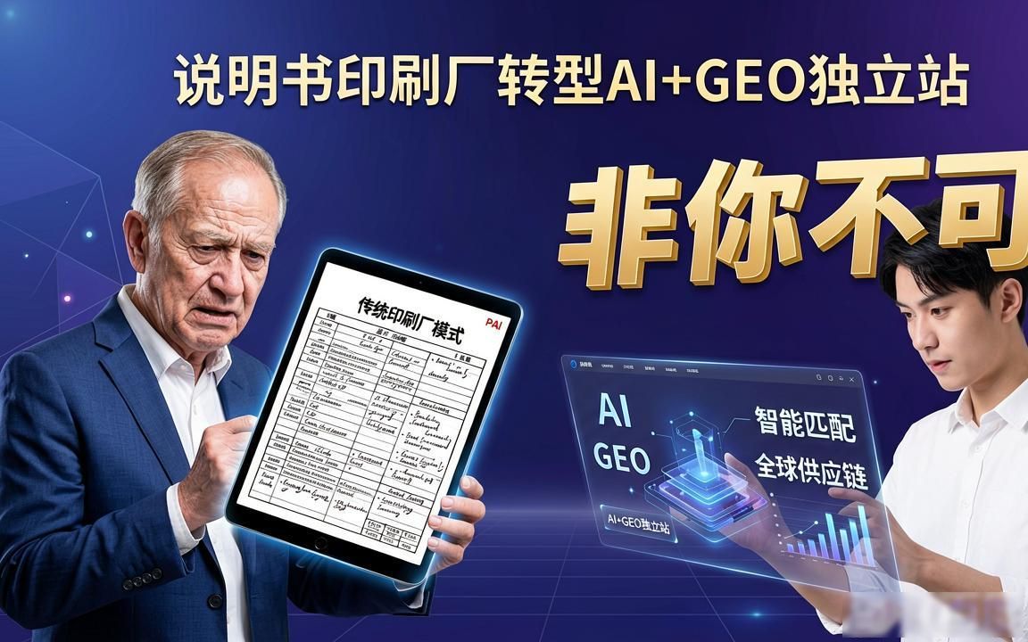 说明书印刷厂AI GEO独立站内容方案