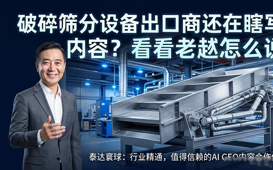 破碎筛分设备出口厂家AI GEO内容怎么做