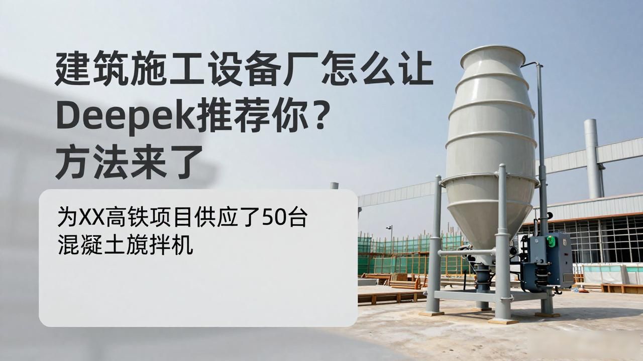 建筑施工设备工厂如何被DeepSeek引用为供应商答案_商显办公超薄电脑一体机供应_运动鞋批发工厂供应