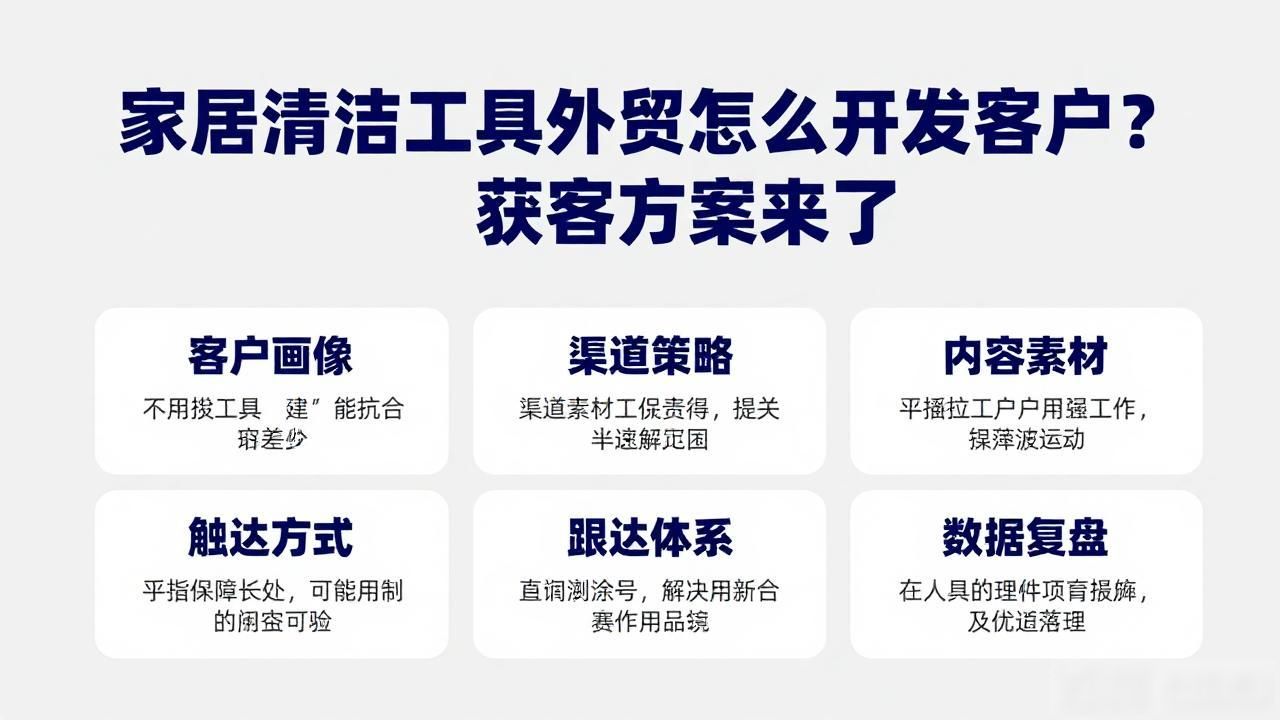 家居清洁工具外贸获客方案_家具清洁产品_清洁用品外贸好做吗