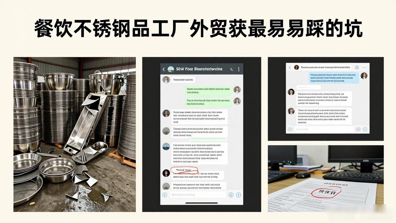 餐饮不锈钢用品工厂外贸获客_不锈钢餐具外贸_不锈钢外贸生意好做吗