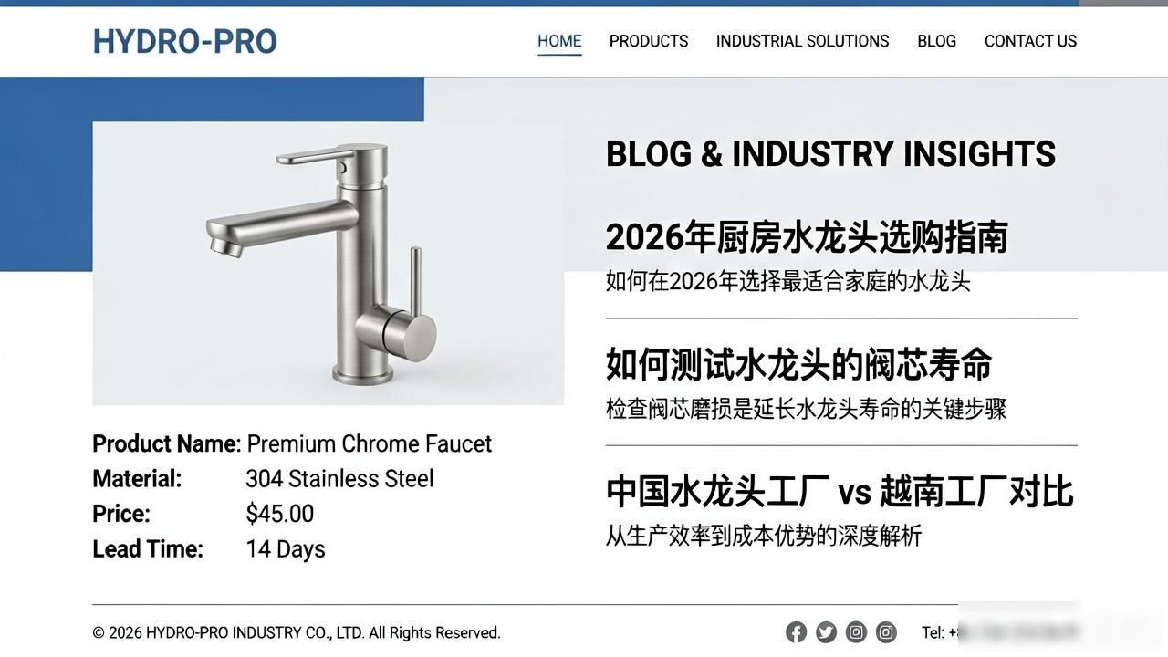 外贸龙头企业_水龙头工厂外贸SEO获客_外贸龙头股一览表