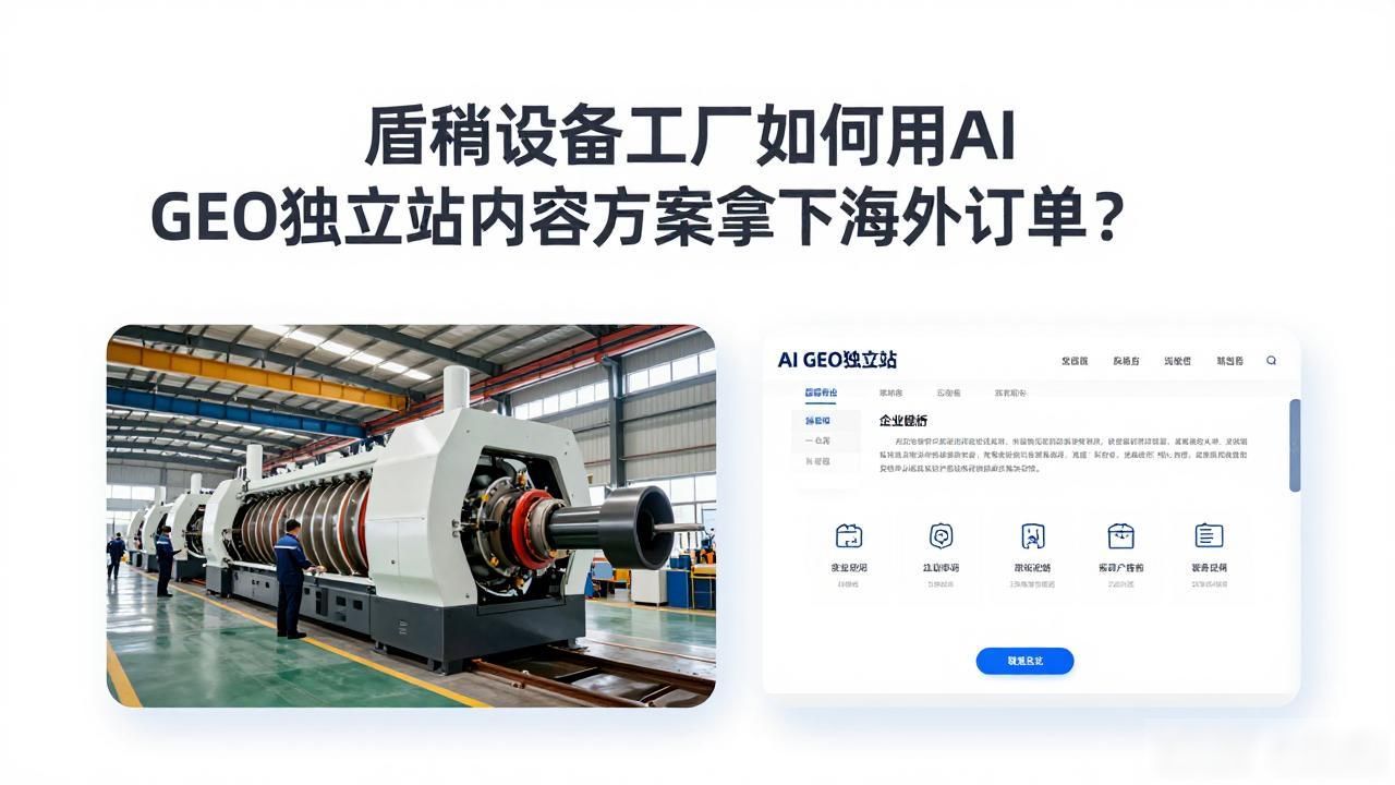 盾构设备工厂AI GEO独立站内容方案_盾构车站结构形式_盾构施工场地布置