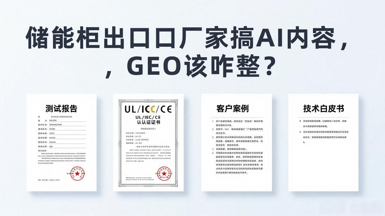 出口装柜_现在出口货柜能发货吗_储能柜出口厂家AI GEO内容怎么做