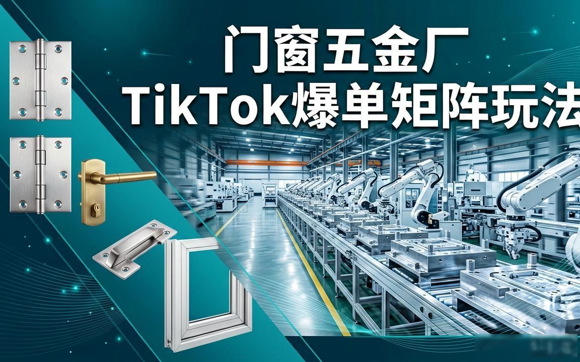 门窗五金厂TikTok内容矩阵怎么做外贸