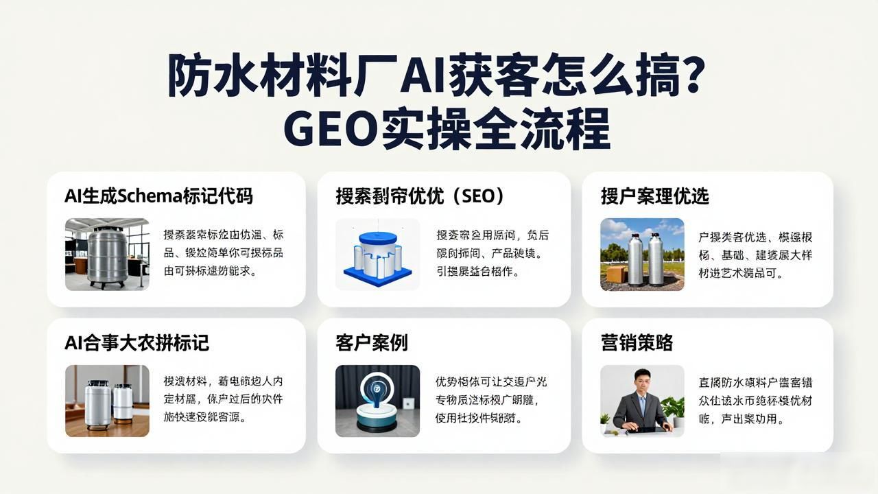 防水材料工厂怎么做AI GEO获客_防水材料厂工作需要做什么_防水材料生产工人