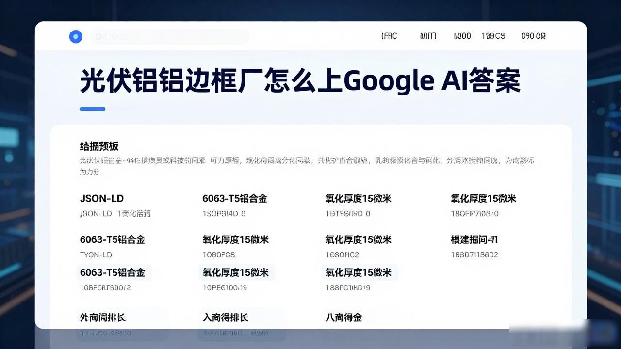 光伏铝_光伏铝边框工厂如何进入Google AI Overview答案_光伏铝边框加工设备