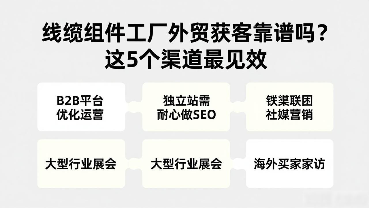 线缆组件厂家_线缆组件工厂外贸获客_电缆外贸出口怎么做