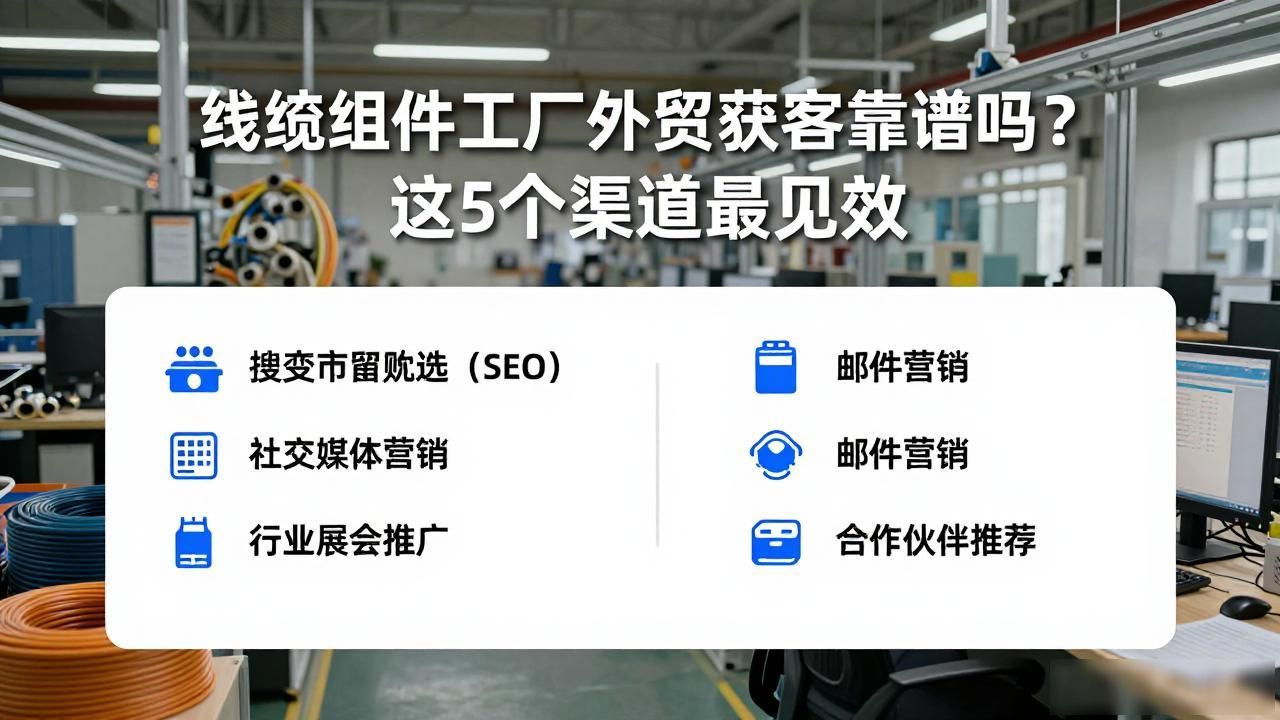 线缆组件厂家_线缆组件工厂外贸获客_电缆外贸出口怎么做