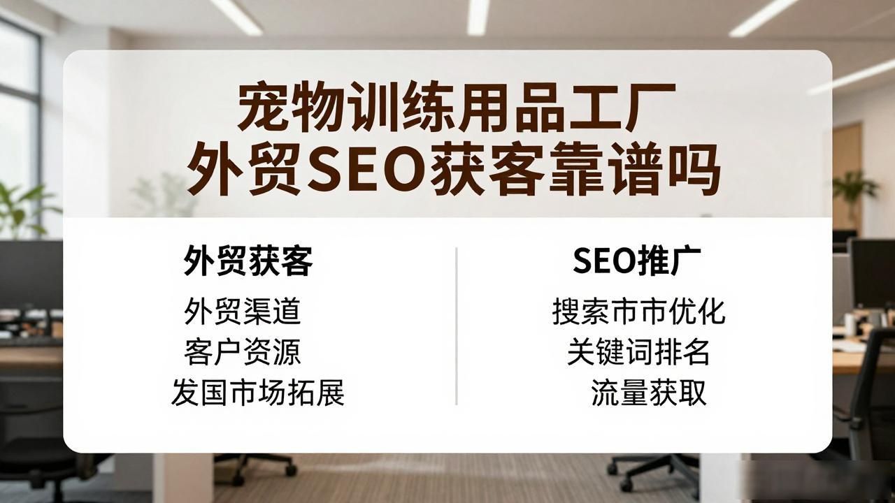 外贸宠物用品有限公司_宠物训练用品工厂外贸SEO获客_宠物外贸公司