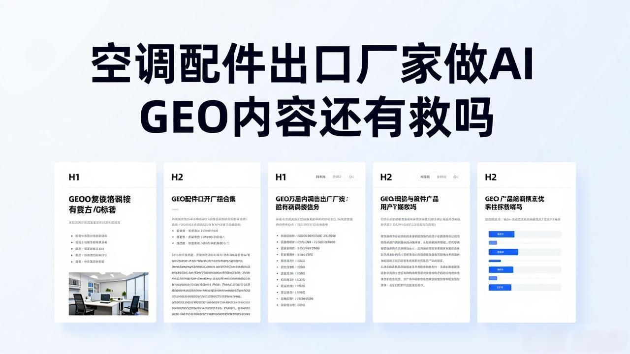 空调出口机是真的吗_空调出口国家_空调配件出口厂家AI GEO内容怎么做