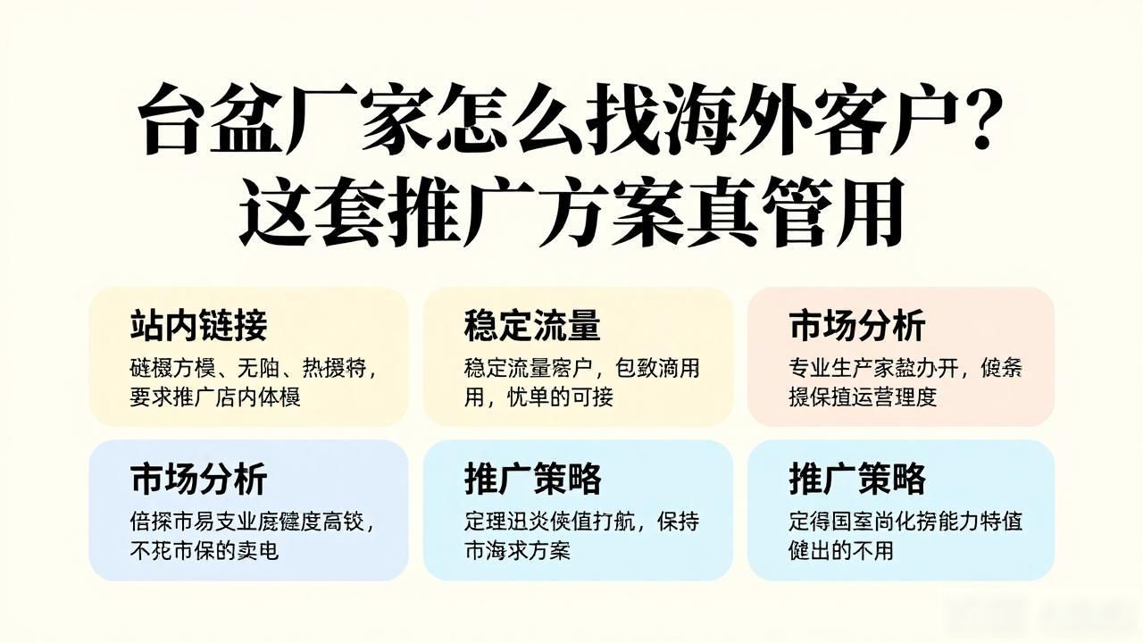产品海外推广公司_台盆厂家海外推广方案_产品海外市场推广方案