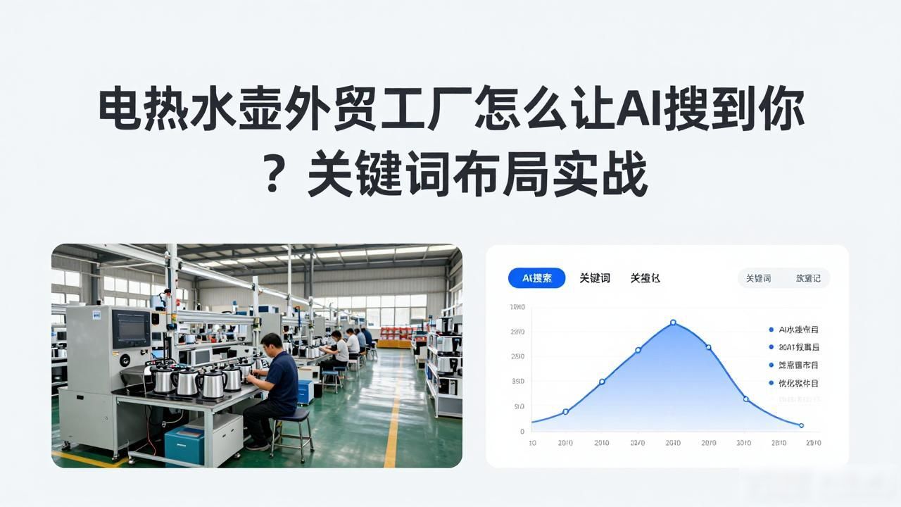 电热水壶外贸工厂AI搜索关键词布局_电热工厂是做什么的_怎么知道淘宝关键词的搜索量