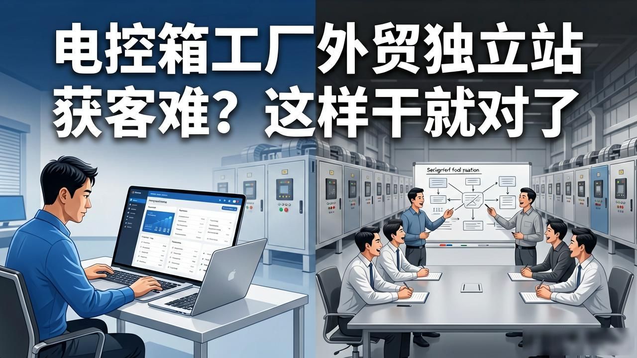 外贸独立网店_电控箱工厂外贸独立站获客_如何建独立外贸网店