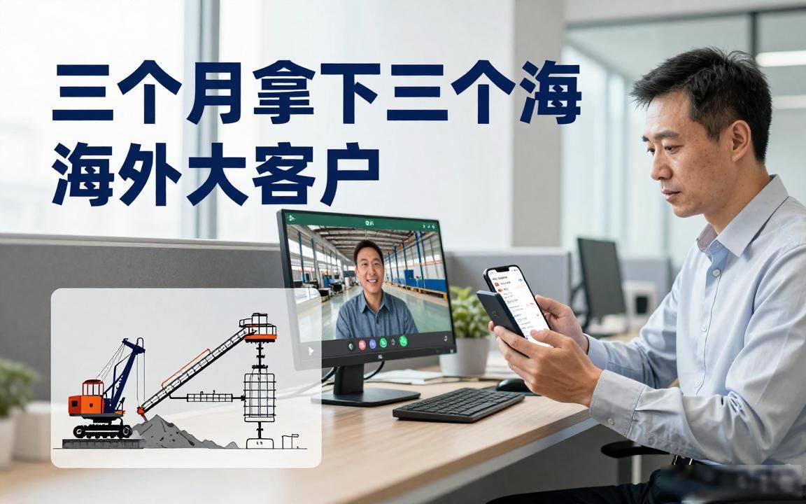 矿山设备工厂TikTok广告投放获取海外买家