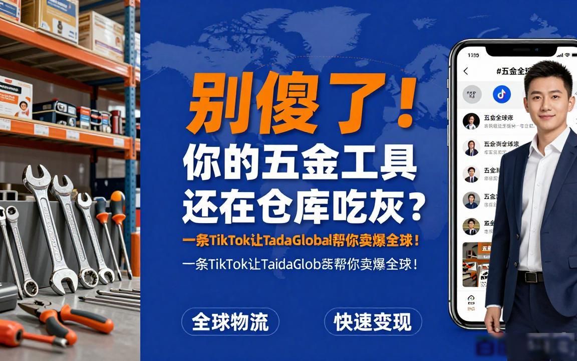 五金工具工厂TikTok海外短视频获客代运营