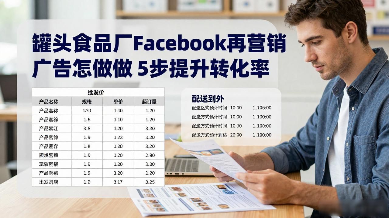 罐头食品厂Facebook再营销广告怎么做_罐头产品广告怎么写_罐头的广告