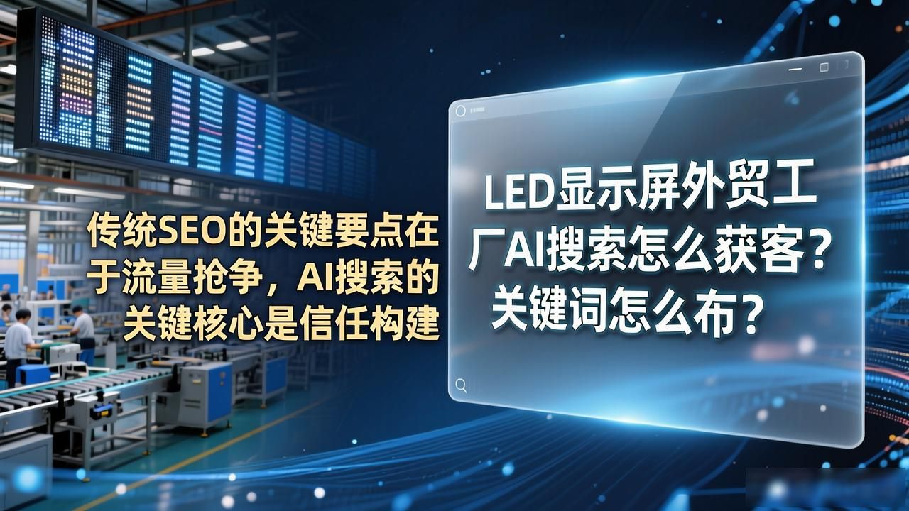 地址栏搜索后显示搜索词_触摸屏外贸业务员招聘_LED显示屏外贸工厂AI搜索关键词布局