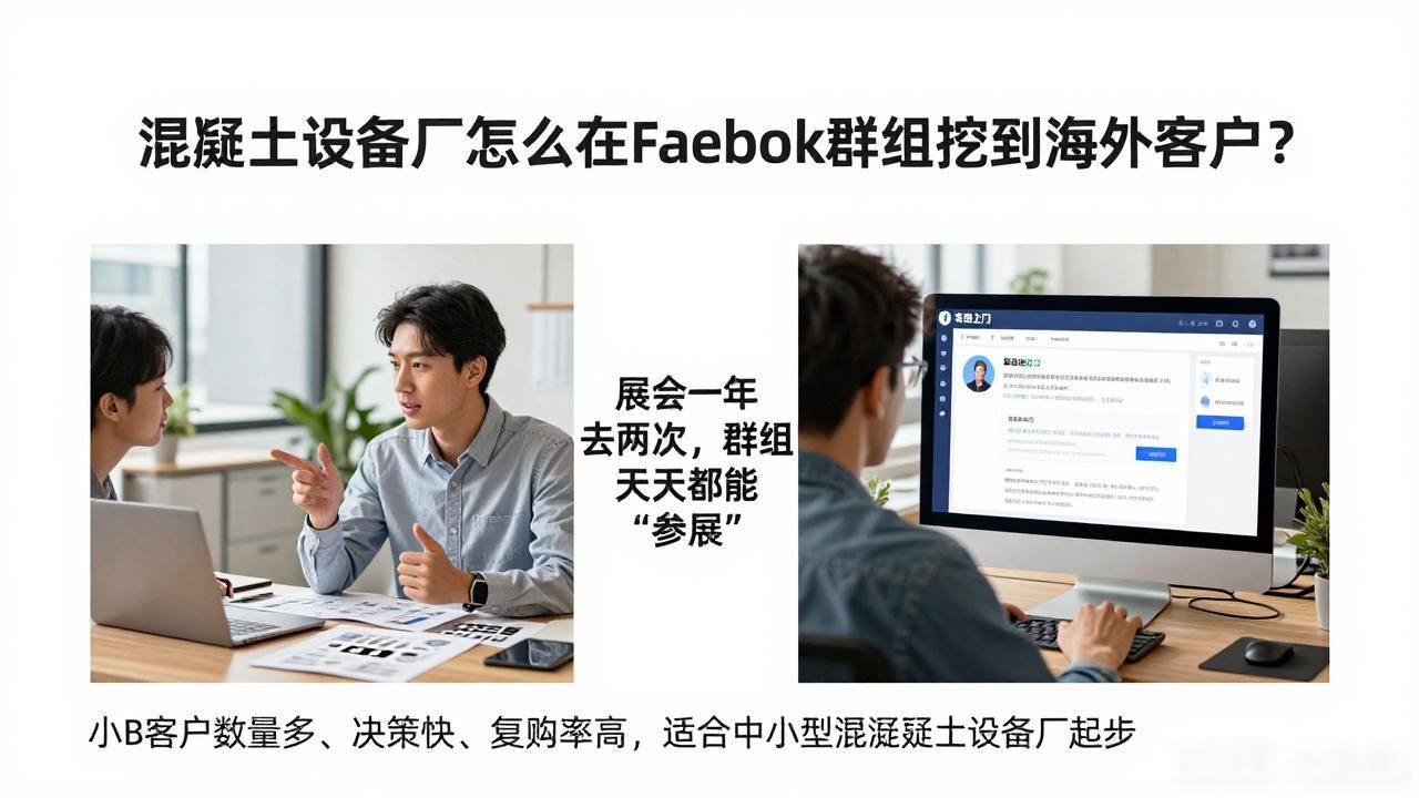 混凝土供应商_混凝土设备厂Facebook群组找海外采购商_海外混凝土搅拌站招聘