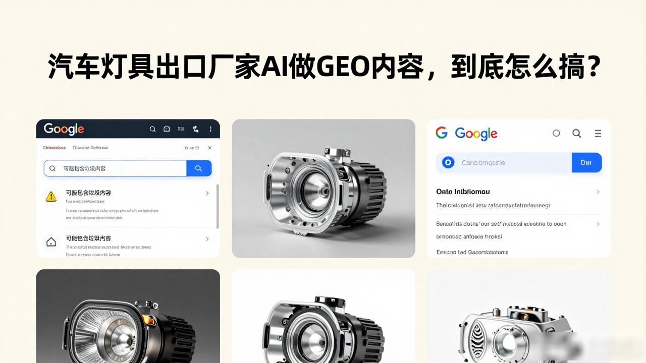 灯具出口流程_灯具出口需要哪些手续_汽车灯具出口厂家AI GEO内容怎么做