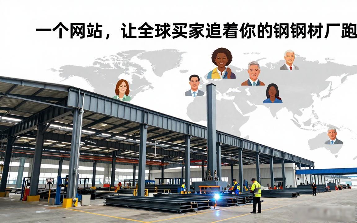 钢结构重工外贸网站建设