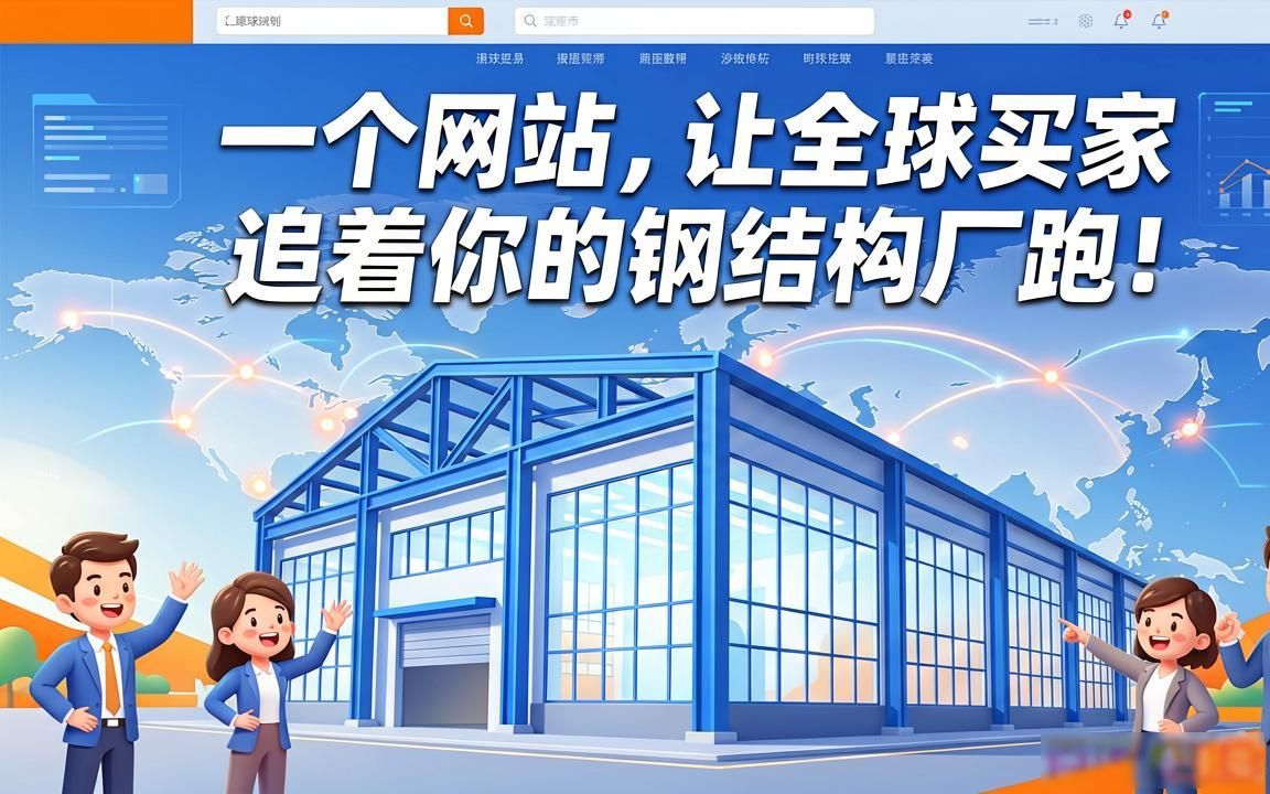 钢结构重工外贸网站建设