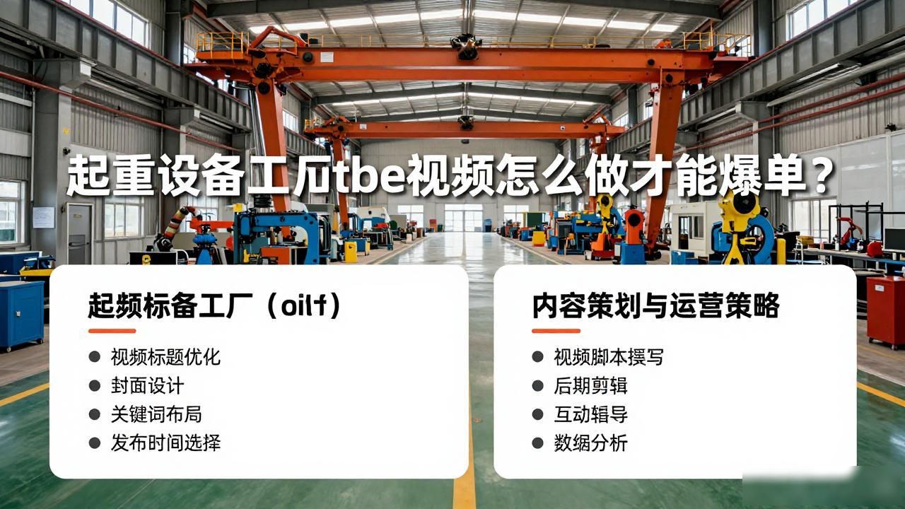 起重设备工厂YouTube产品演示视频SEO_起重设备厂官网_起重设备厂家
