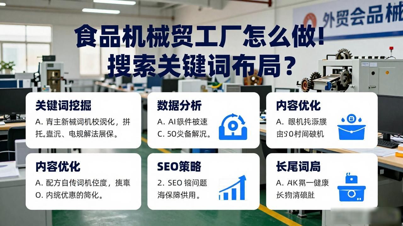 工厂外贸是什么意思_食品机械外贸工厂AI搜索关键词布局_外贸工厂组织架构