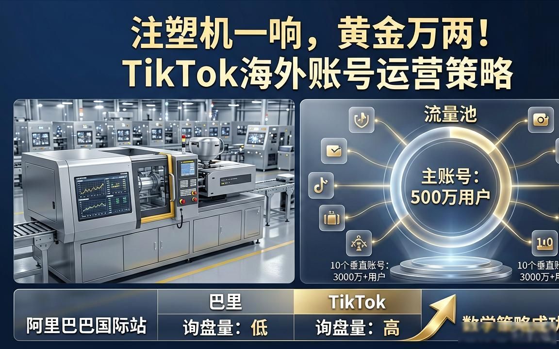 注塑工厂工厂TikTok海外账号怎么运营