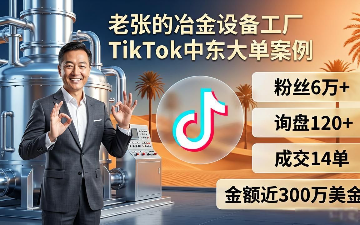 冶金设备工厂TikTok海外短视频获客代运营