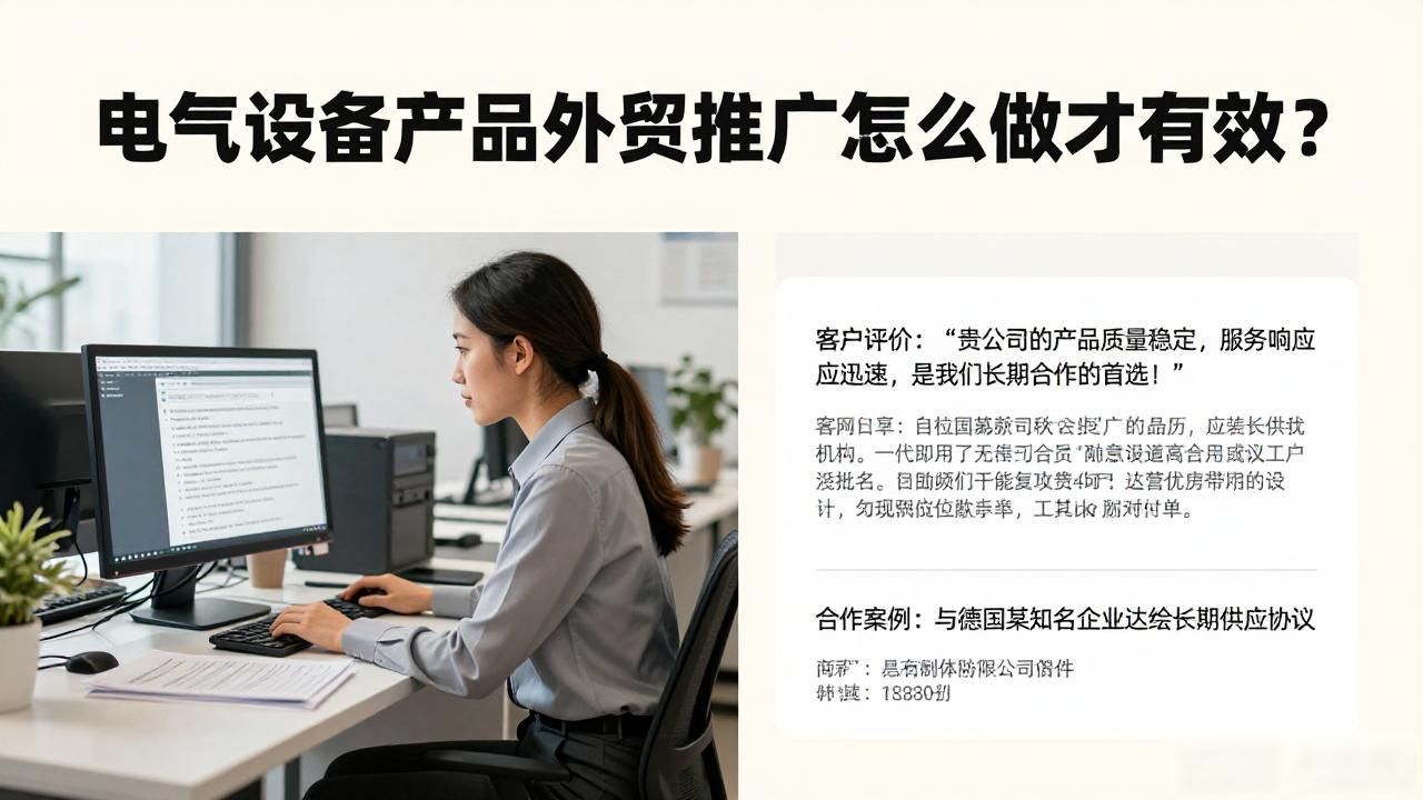 外贸电气推广设备产品介绍_电气产品推广文案_电气设备产品外贸推广
