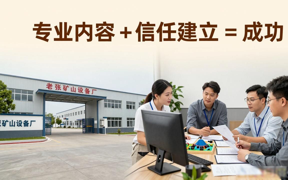 矿山设备工厂TikTok海外短视频获客代运营