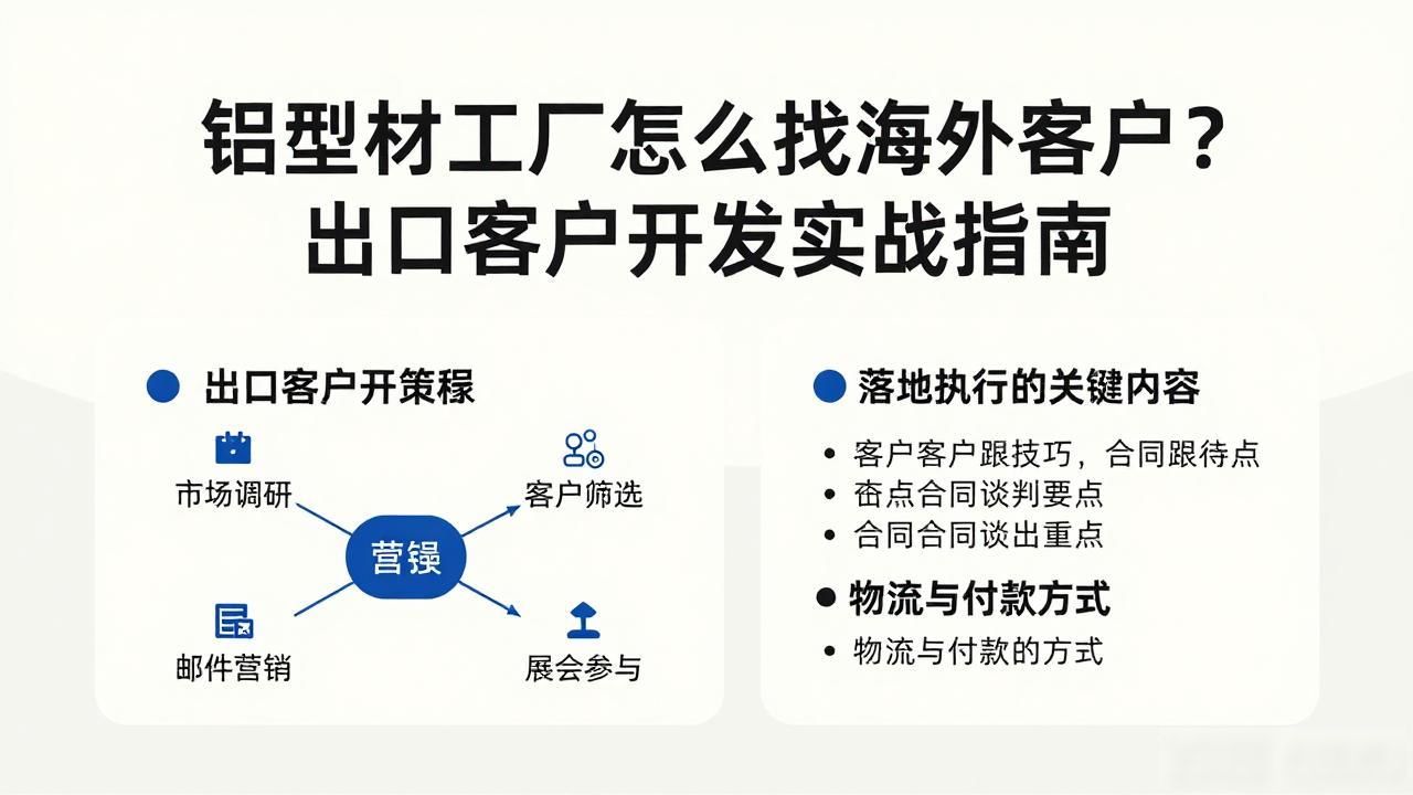 铝型材工厂出口开发客户有哪些_铝型材工厂出口客户开发_铝型材出口市场怎么样