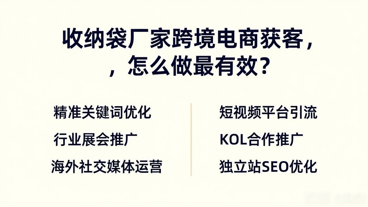 收纳袋厂家跨境电商获客_跨境包装袋_跨境带货