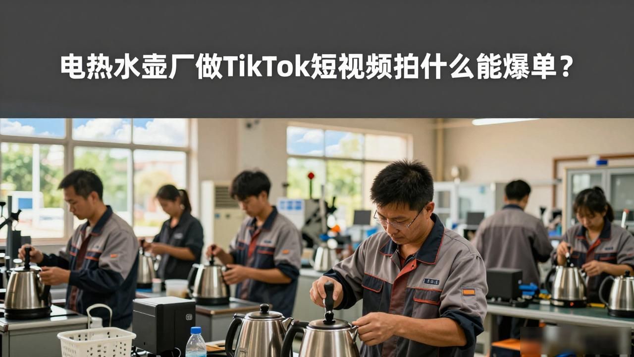 电热水壶加工工艺_电热水壶厂TikTok工厂展示视频选题_加工电热水壶厂家